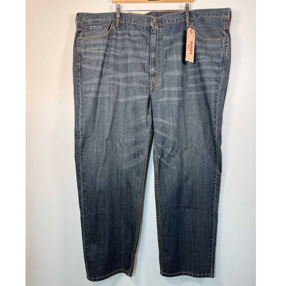 Levi's 550 Relaxed Fit Jeans Men 52x32 Blue Tapered Leg Chore Ranch Work NEW